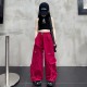 Red Smiley Cargo Pants