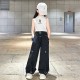 Black Smiley Cargo Pants