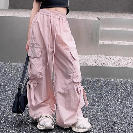Pink Ribbon Cargo Pants