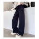 Black Al0 Pull On Pants