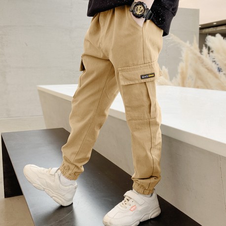 Light Brown Pocket Jogger Pants