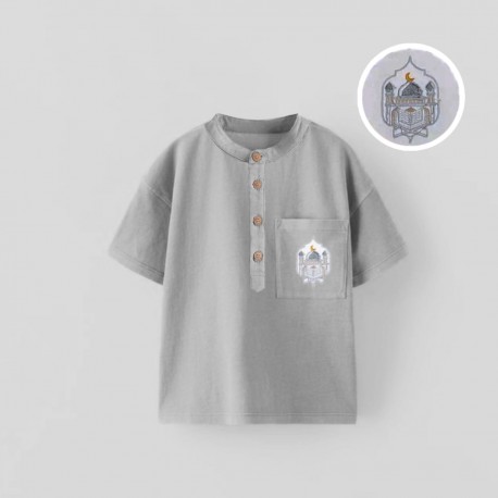 Light Grey Pocket Comfy Koko Top