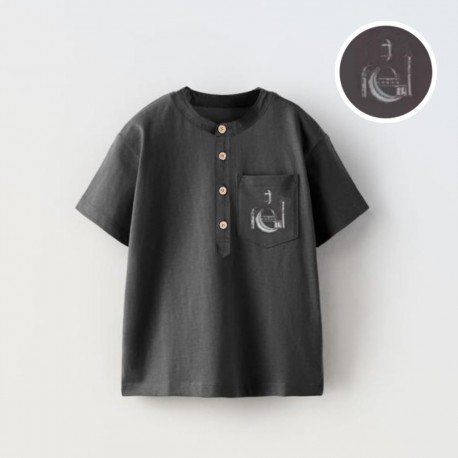 Black Pocket Comfy Koko Top