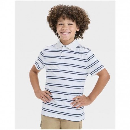 C@t n Jack White Stripe Polo Shirts