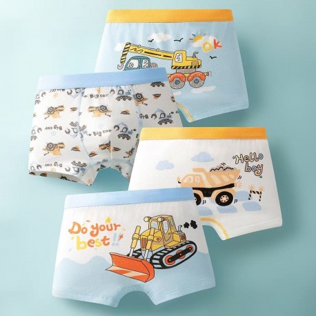 4pcs Big Cars Boxer