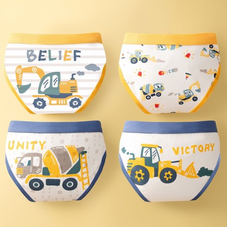 4pcs Heavy Equipment Underwear