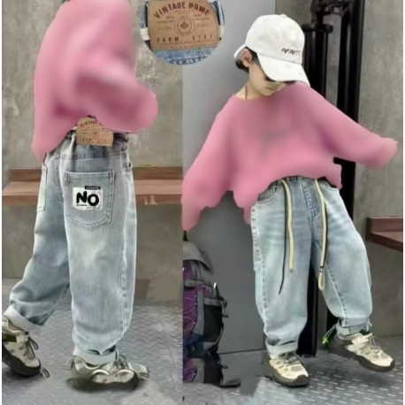 NO Pull On Denim Pants(no acc)