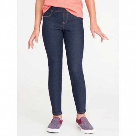 Old Navy Navy Pull On Denim Pants