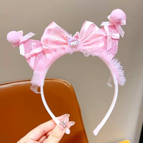 Pink Kur0mi Little Ribbon Ear Headband
