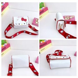 White Leather Sling Bag