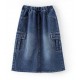 Denim Pocket Skirt