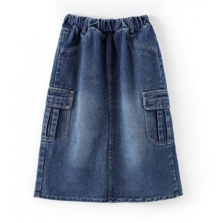 Denim Pocket Skirt