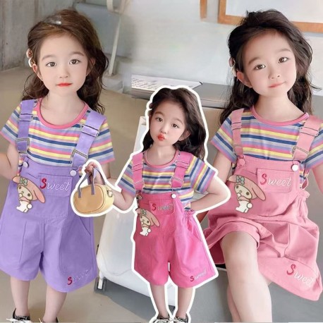 2in1 Purple Sweet Mel0dy Overall Set