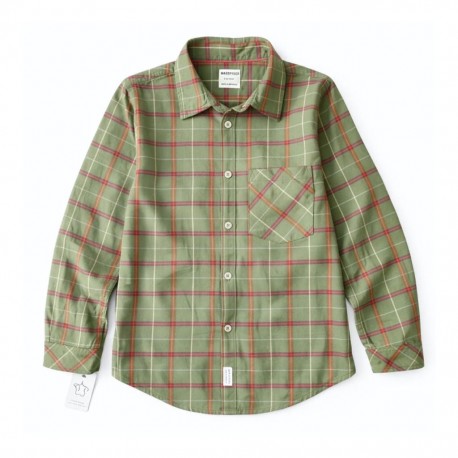 Max Spyder Olive Plaid Shirt