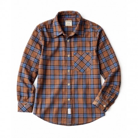 Max Spyder Brown Plaid Shirt