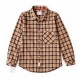 Max Spyder Light Brown Plaid Shirt