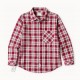 Max Spyder White Red Plaid Shirt