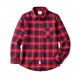 Max Spyder Red Navy Plaid Shirt