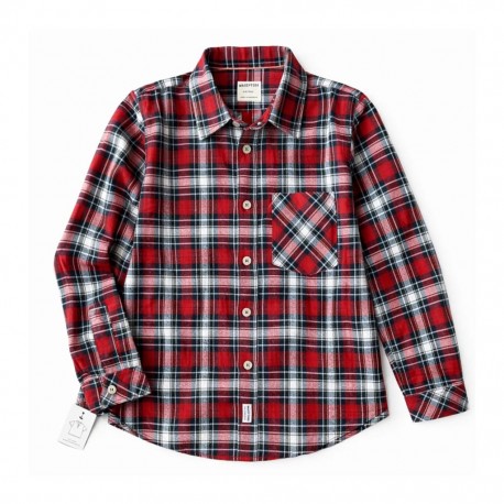 Max Spyder Brown Black Plaid Shirt