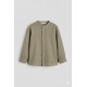 Olive Cotton Long Sleeve Koko Shirt