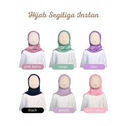 Pink Candy Hijab Segitiga Instan