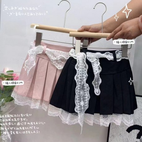 Pretty Lace Pleated Skort