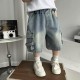 Cargo Denim Short Pants