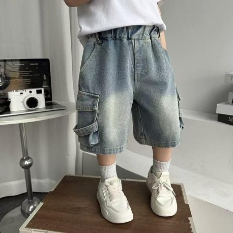 Cargo Denim Short Pants