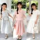 Pink Two Ribbon Top Set Lace Skirt