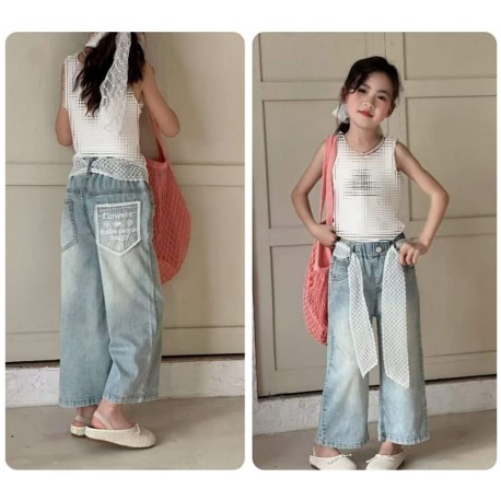 People Happy Denim Pants