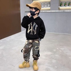 Black NY Top Set Army Pants