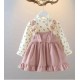 Cream Dusty Pink Bear Dress