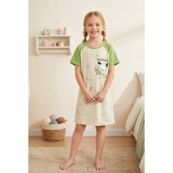 Cream Pochacc0 Home Dress