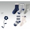 Navy Floral Socks