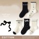 Black White Dots Socks