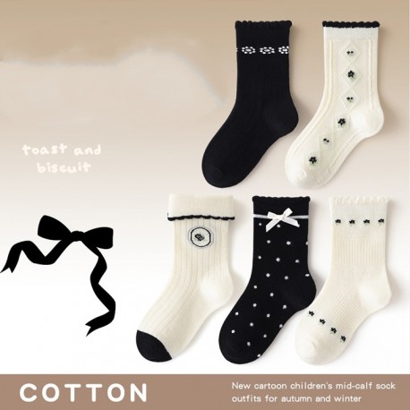 Black White Dots Socks