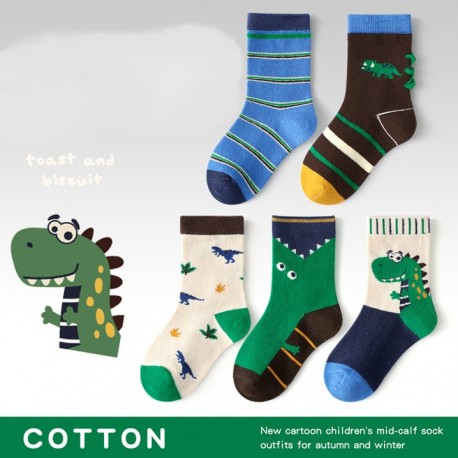 Green Dinosaurs Socks