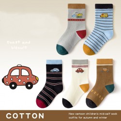 Stripe Cars Socks