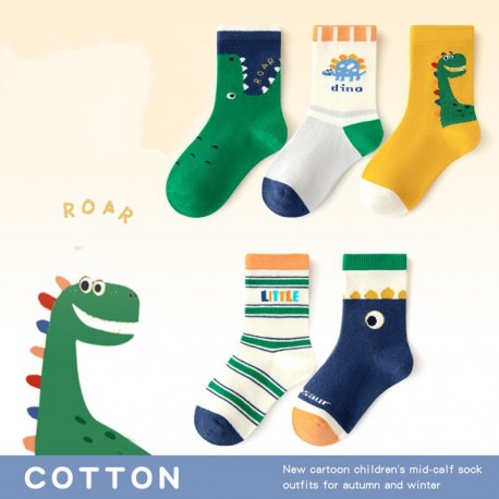 Yellow Dinosaurs Socks