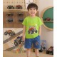 Monster Truck Top Set Denim Shorts