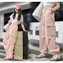 Pink Basic Cargo Pants B
