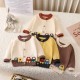 Colorful Cars Knit Jacket
