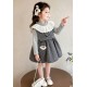 Grey Collar Lace Dress