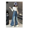Side Ribbon Denim Pants