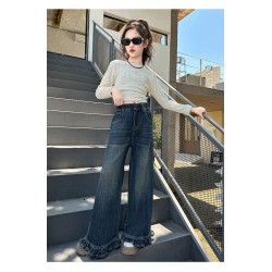 Ruffles Denim Pants