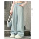 Colorful Flowers Denim Pants