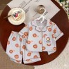 Grey Lion Button Pyjamas