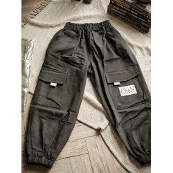 Black Chole Cargo Pants