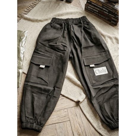 Black Chole Cargo Pants