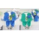 3in1 Green Alligator Jacket Set T-Shirt and Pants